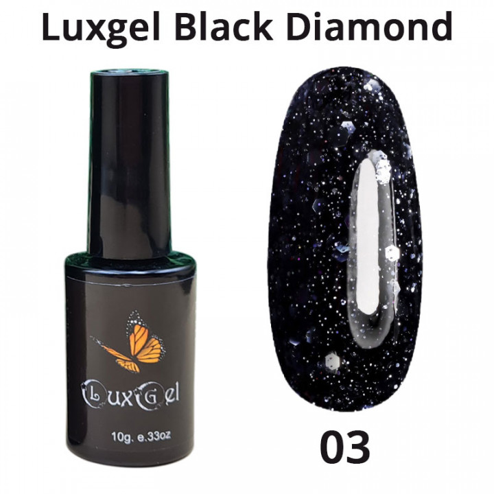 Гель-лак LuxGel Black Diamond 3 10мл