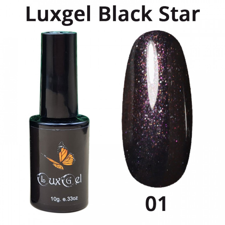 Гель-лак  LuxGel серия Black Star 1 10мл