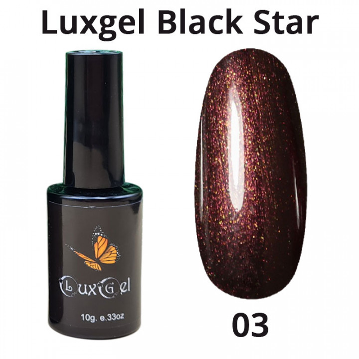 Гель-лак  LuxGel серия Black Star 3 10мл