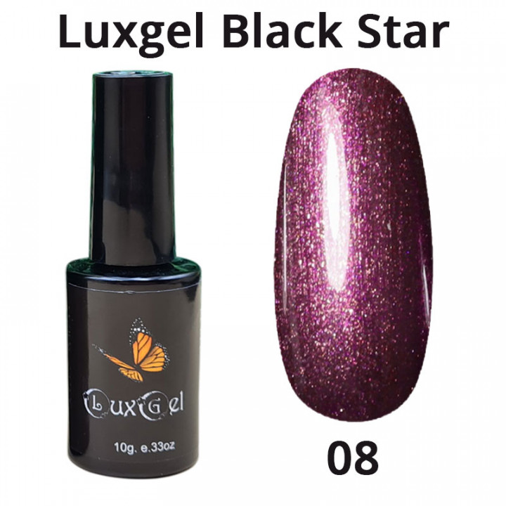 Гель-лак  LuxGel серия Black Star 8 10мл