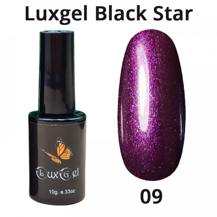 Гель-лак  LuxGel серия Black Star 9 10мл