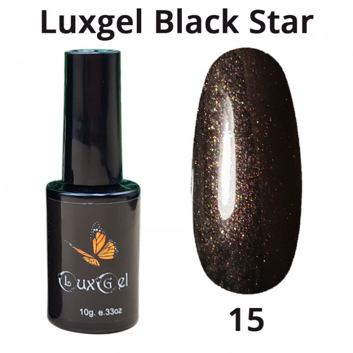 Гель-лак  LuxGel серия Black Star 15 10мл