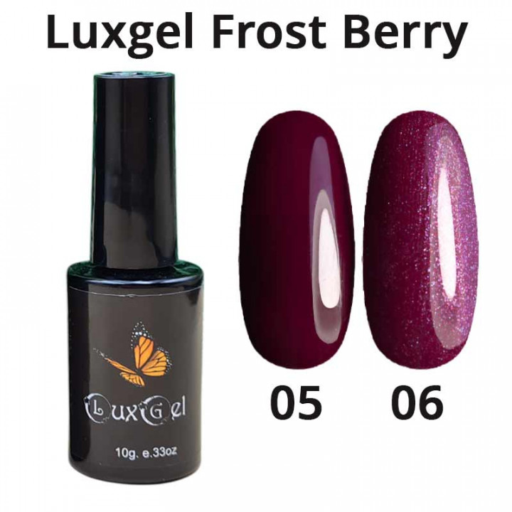 Гель-лак  LuxGel серия Frost Berry 6 с шиммером 10мл