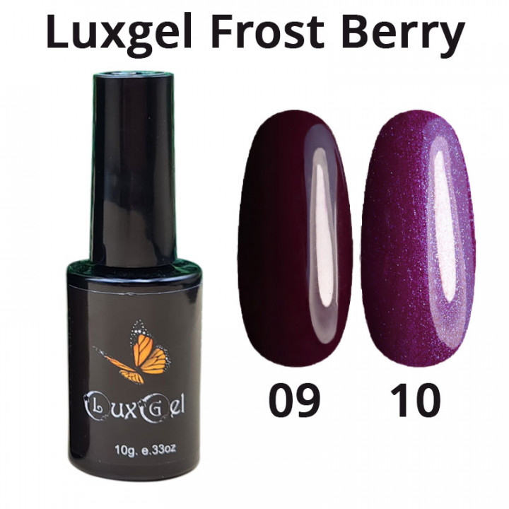 Гель-лак  LuxGel серия Frost Berry 10 с шиммером 10мл