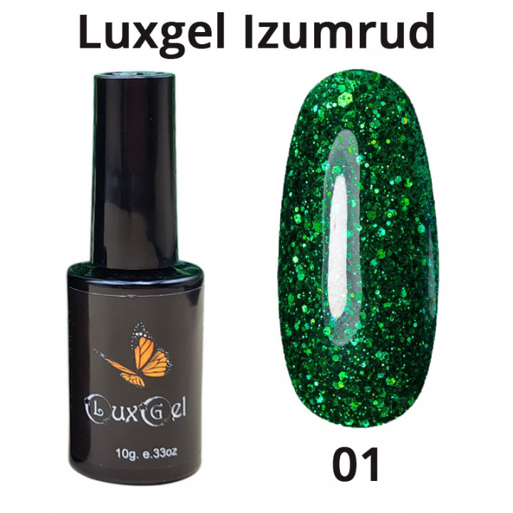 Гель-лак LuxGel серия Izumrud 1 10мл