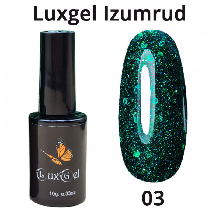 Гель-лак LuxGel серия Izumrud 3 10мл