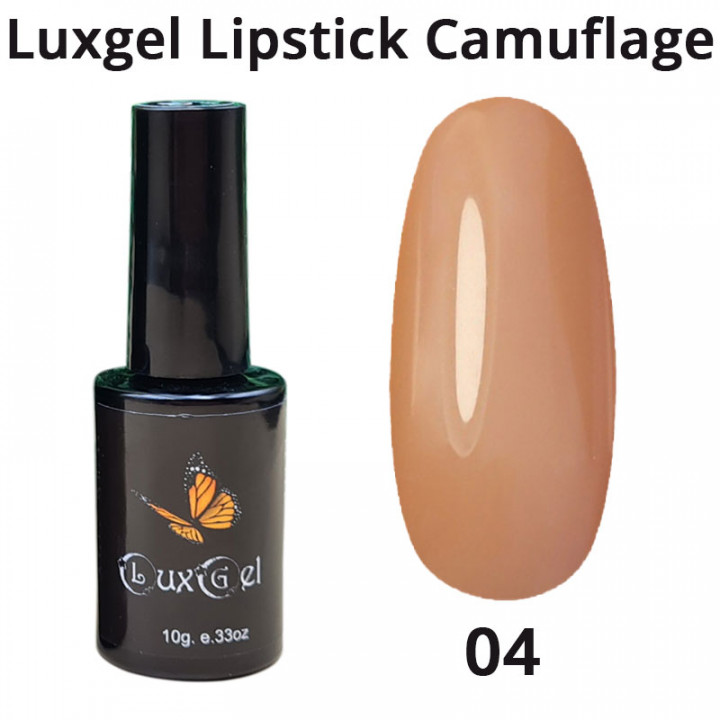 Гель-лак  LuxGel серия Lipstick Camouflage 4 10мл