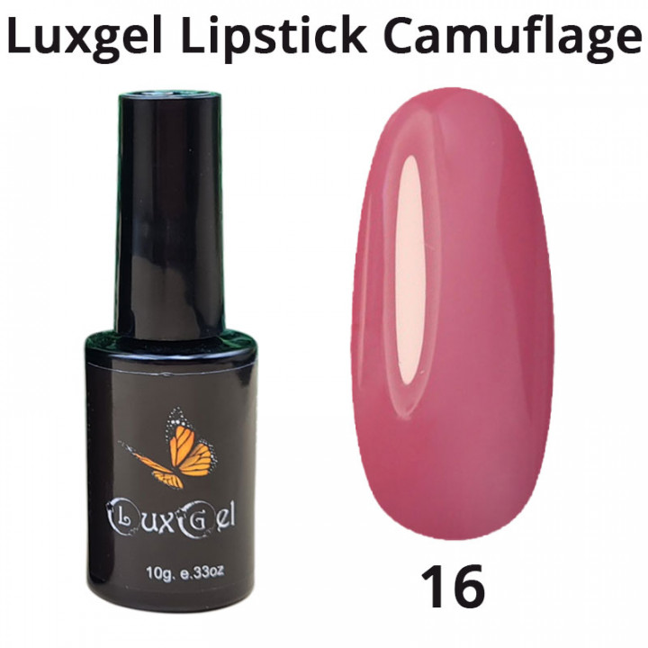 Гель-лак  LuxGel серия Lipstick Camouflage 16 10мл