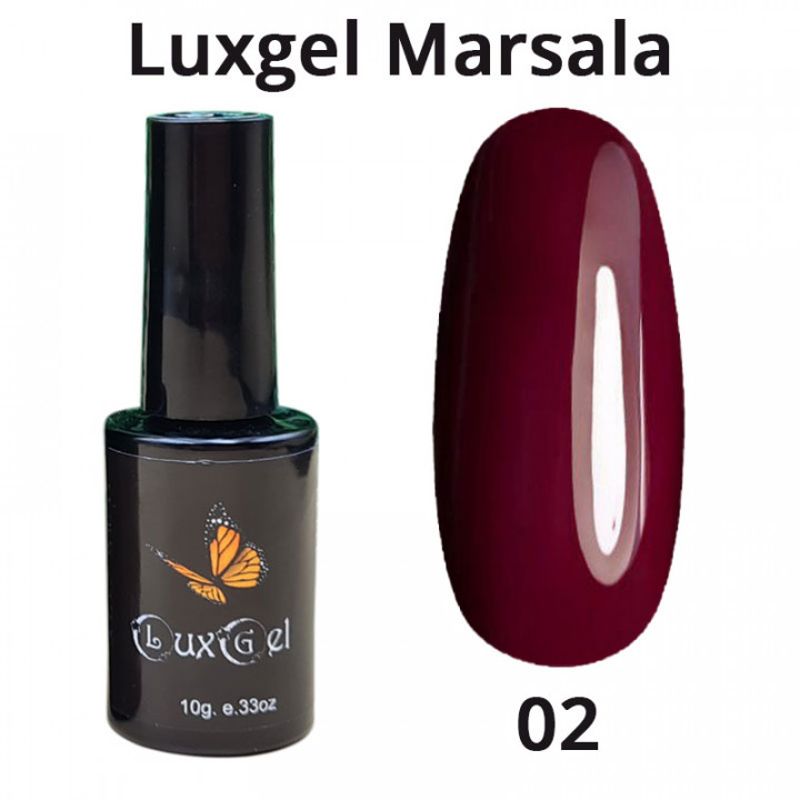 Гель-лак LuxGel серия Marsala 2  10мл