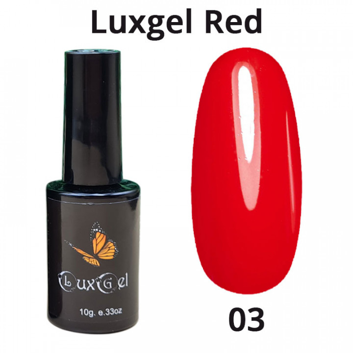 Гель-лак LuxGel  серия Red 3 10мл