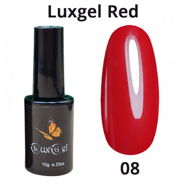 Гель-лак LuxGel  серия Red 8 10мл