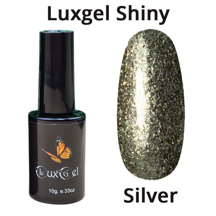 Гель-лак LuxGel  серия Shiny silver 10мл